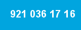 921 036 17 16 921 036 17 16